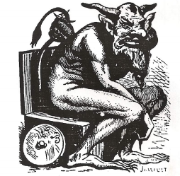 Illustration of a demonic figure.
