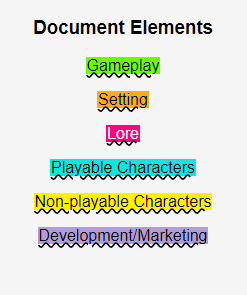 Legend found on document pages